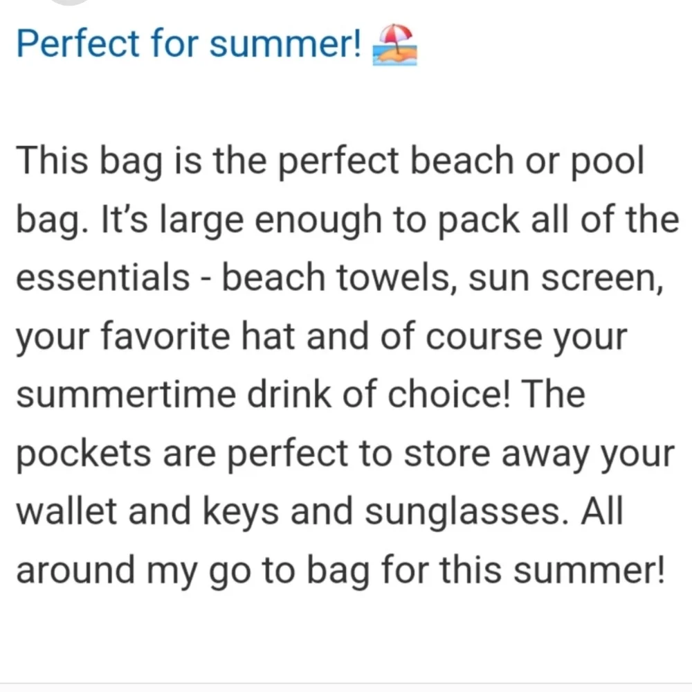 Beachcomber beach tote bag nwt - Picture 4 of 6